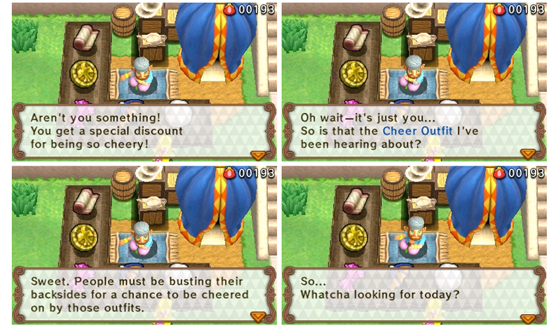 Illustration for article titled Our Favorite Part of Tri Force Heroes is Hytopia's Bizarre Humor